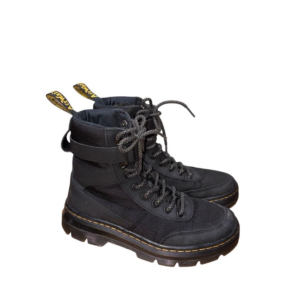 Dr. Martens Combs Tech Black Poly Utility Boots Size: US 7 Women's